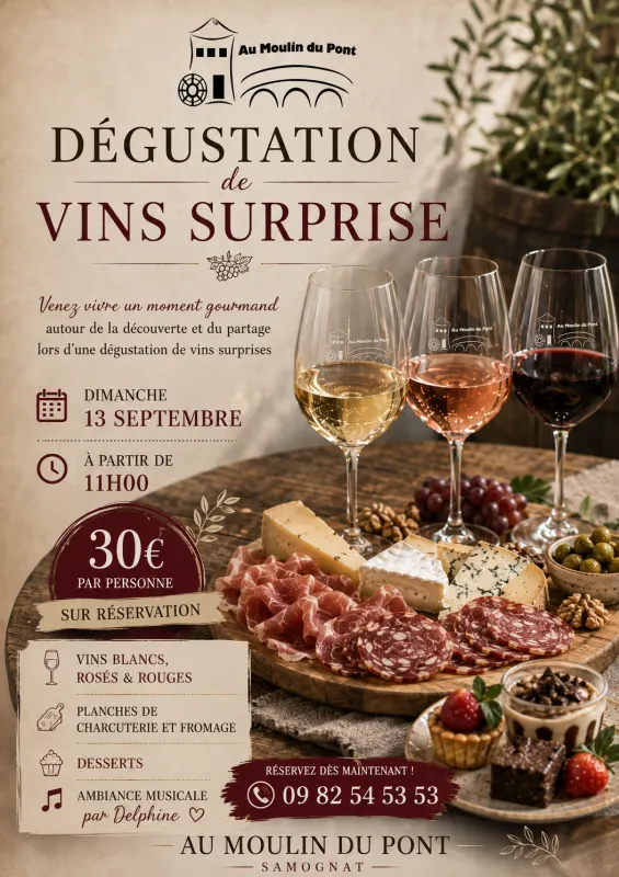 Dégustation de vins surprise
